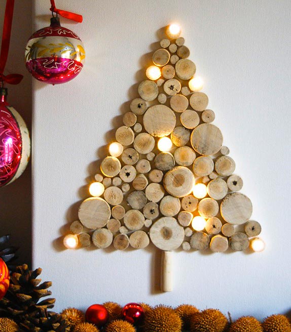 Sapin de Noël bricolage en bois