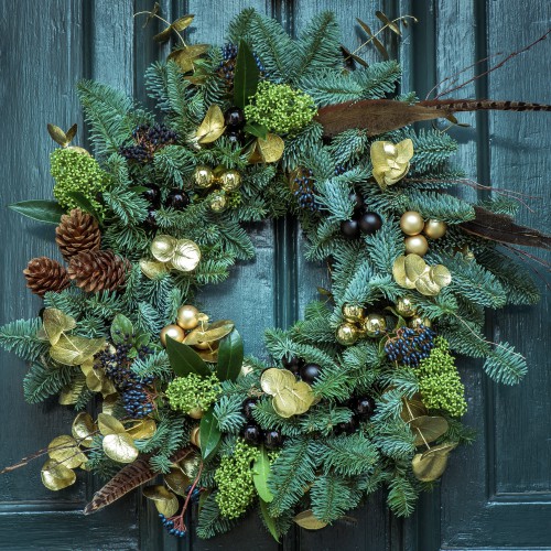 Décoration de la maison pour la couronne du nouvel an