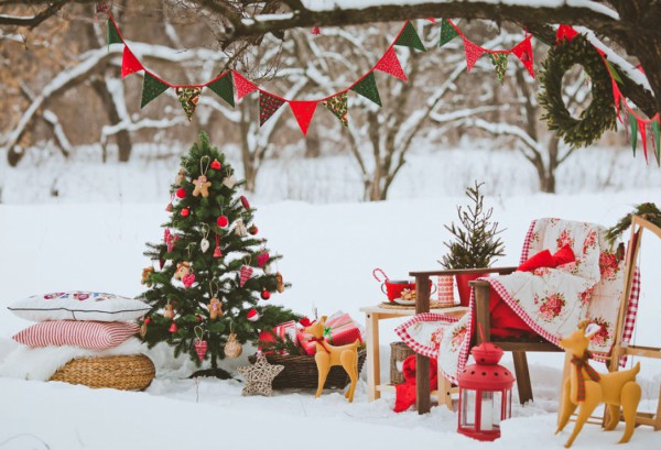  Décoration pour le Nouvel An d'une maison privée ou de campagne