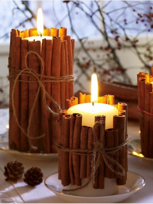 Décoration de la chambre avec des bougies