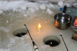 Pêche à la dorade nocturne en hiver